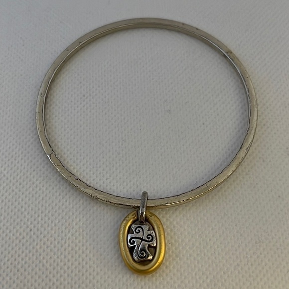 Brighton and Alex & Ani Silver Bangle Bracelets Cross, Cupcake, Friends Forever - Picture 8 of 16